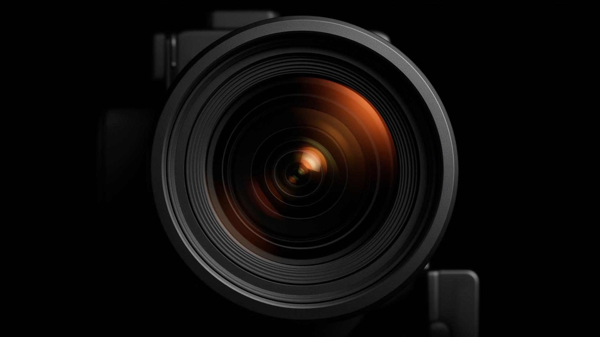 Lente cinema em close-up